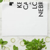  BEHOUD KALM EN VERLIES NEBRASKA THEEDOEK (Gevouwen)