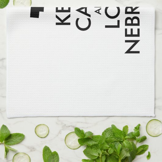  BEHOUD KALM EN VERLIES NEBRASKA THEEDOEK (Gevouwen)