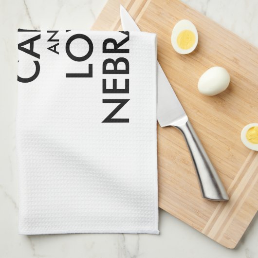  BEHOUD KALM EN VERLIES NEBRASKA THEEDOEK (Quarter Fold)