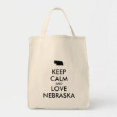  BEHOUD KALM EN VERLIES NEBRASKA TOTE BAG (Voorkant)