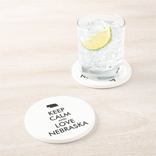  BEHOUD KALM EN VERLIES NEBRASKA ZANDSTEEN ONDERZETTER (Zijkant)