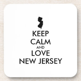  BEHOUD KALM EN VERLIES NIEUWE JERSEY BIER ONDERZETTER