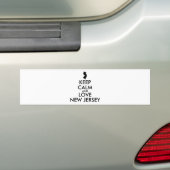  BEHOUD KALM EN VERLIES NIEUWE JERSEY BUMPERSTICKER (Op auto)