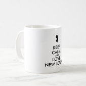  BEHOUD KALM EN VERLIES NIEUWE JERSEY KOFFIEMOK (Voorkant links)