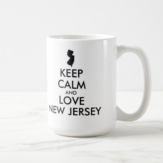  BEHOUD KALM EN VERLIES NIEUWE JERSEY KOFFIEMOK (Rechts)