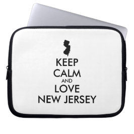  BEHOUD KALM EN VERLIES NIEUWE JERSEY LAPTOP SLEEVE