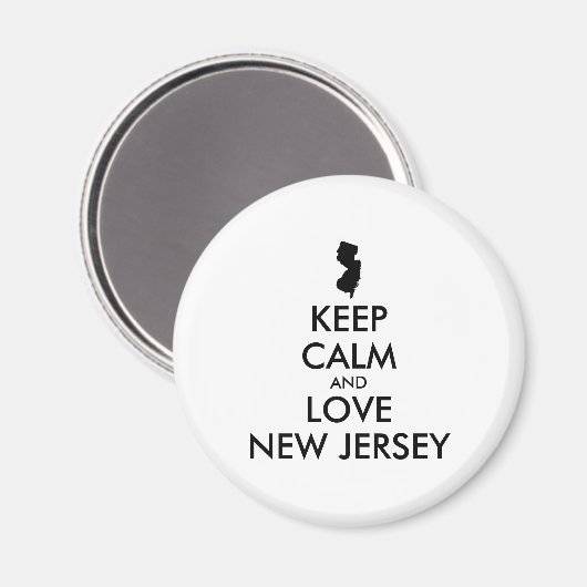  BEHOUD KALM EN VERLIES NIEUWE JERSEY MAGNEET (Voorkant / Achterkant)