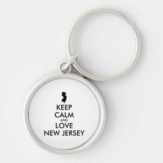  BEHOUD KALM EN VERLIES NIEUWE JERSEY SLEUTELHANGER (Voorkant)