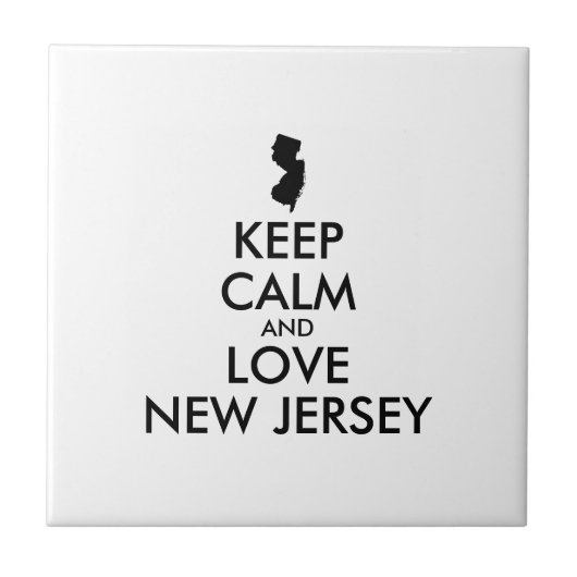  BEHOUD KALM EN VERLIES NIEUWE JERSEY TEGELTJE (Voorkant)