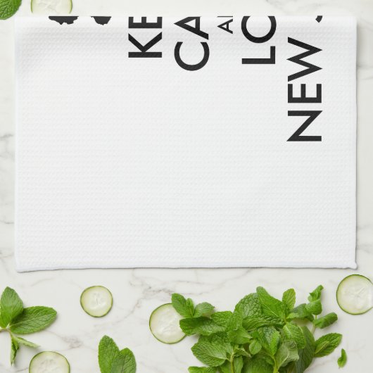  BEHOUD KALM EN VERLIES NIEUWE JERSEY THEEDOEK (Gevouwen)