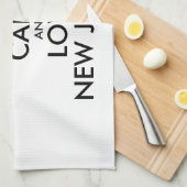 BEHOUD KALM EN VERLIES NIEUWE JERSEY THEEDOEK (Quarter Fold)