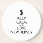  BEHOUD KALM EN VERLIES NIEUWE JERSEY ZANDSTEEN ONDERZETTER (Voorkant)