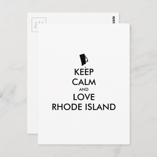  BEHOUD KALM EN VERLIES RHODE ISLAND BRIEFKAART (Voorkant / Achterkant)