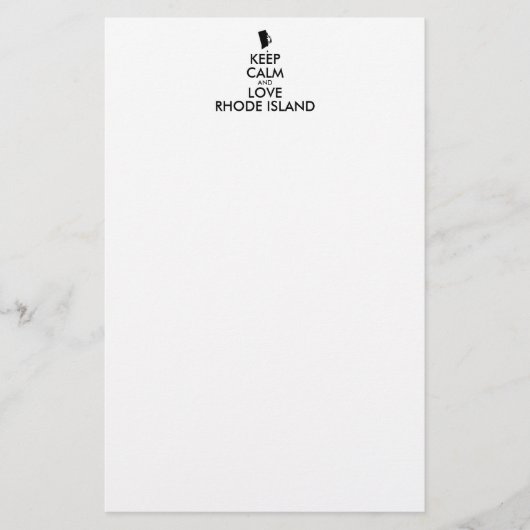 BEHOUD KALM EN VERLIES RHODE ISLAND BRIEFPAPIER (Voorkant)