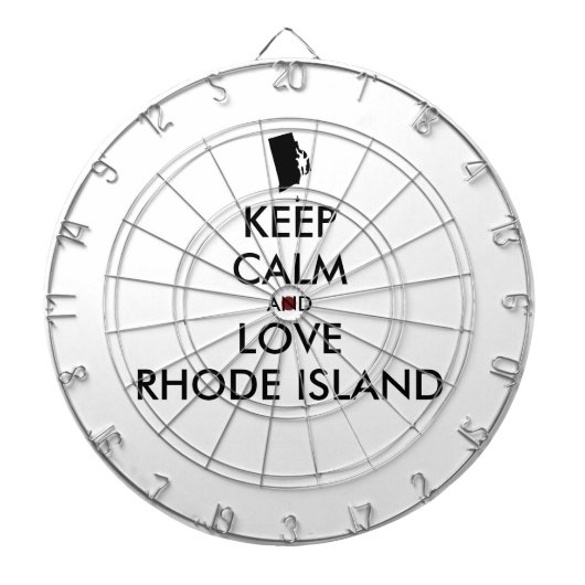  BEHOUD KALM EN VERLIES RHODE ISLAND DARTBORD (Voorkant)