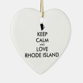 BEHOUD KALM EN VERLIES RHODE ISLAND KERAMISCH ORNAMENT (Rechts)