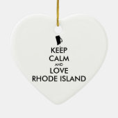 BEHOUD KALM EN VERLIES RHODE ISLAND KERAMISCH ORNAMENT (Achterkant)