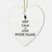 BEHOUD KALM EN VERLIES RHODE ISLAND KERAMISCH ORNAMENT (Links)
