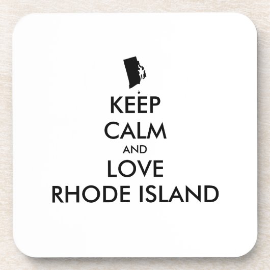  BEHOUD KALM EN VERLIES RHODE ISLAND ONDERZETTER (Voorkant)