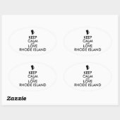 BEHOUD KALM EN VERLIES RHODE ISLAND OVALE STICKER (Vel)