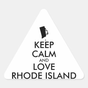 BEHOUD KALM EN VERLIES RHODE ISLAND STICKER