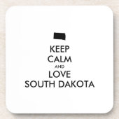  BEHOUD KALM EN VERLIES ZUID-DAKOTA BIER ONDERZETTER (Voorkant)