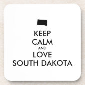  BEHOUD KALM EN VERLIES ZUID-DAKOTA BIER ONDERZETTER (Voorkant)