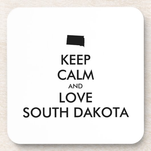  BEHOUD KALM EN VERLIES ZUID-DAKOTA BIER ONDERZETTER (Voorkant)