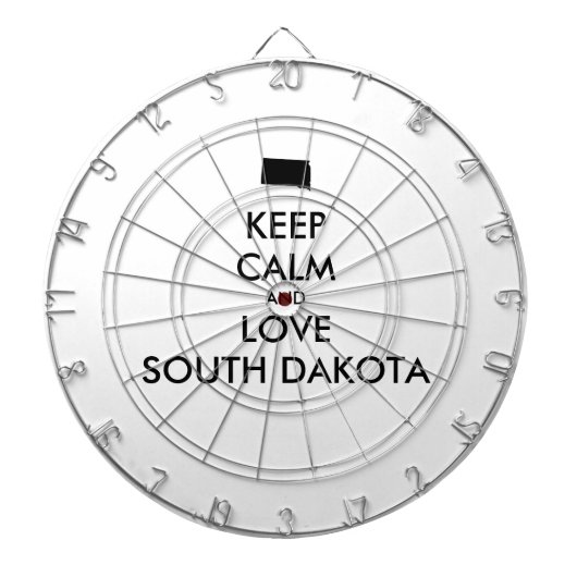  BEHOUD KALM EN VERLIES ZUID-DAKOTA DARTBORD (Voorkant)