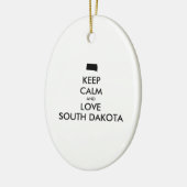  BEHOUD KALM EN VERLIES ZUID-DAKOTA KERAMISCH ORNAMENT (Links)