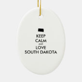  BEHOUD KALM EN VERLIES ZUID-DAKOTA KERAMISCH ORNAMENT (Achterkant)