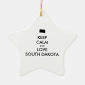  BEHOUD KALM EN VERLIES ZUID-DAKOTA KERAMISCH ORNAMENT (Voorkant)