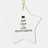  BEHOUD KALM EN VERLIES ZUID-DAKOTA KERAMISCH ORNAMENT (Links)