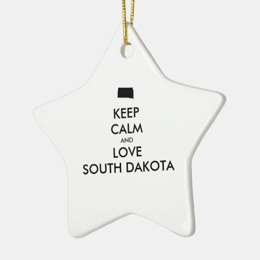  BEHOUD KALM EN VERLIES ZUID-DAKOTA KERAMISCH ORNAMENT (Links)