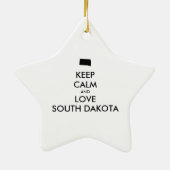  BEHOUD KALM EN VERLIES ZUID-DAKOTA KERAMISCH ORNAMENT (Achterkant)