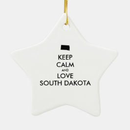  BEHOUD KALM EN VERLIES ZUID-DAKOTA KERAMISCH ORNAMENT