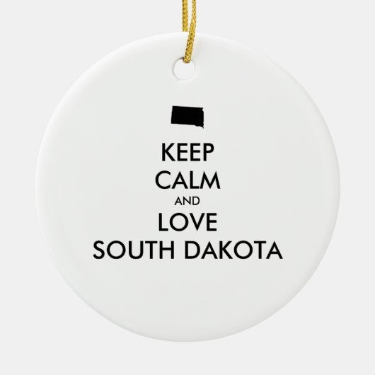  BEHOUD KALM EN VERLIES ZUID-DAKOTA KERAMISCH ORNAMENT (Voorkant)