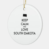  BEHOUD KALM EN VERLIES ZUID-DAKOTA KERAMISCH ORNAMENT (Links)