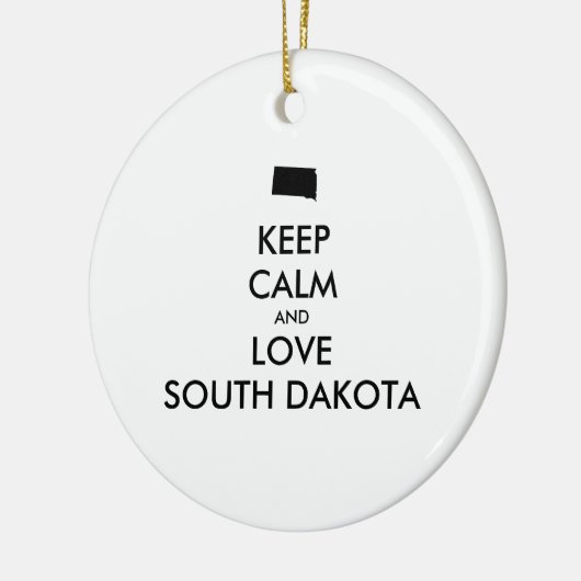  BEHOUD KALM EN VERLIES ZUID-DAKOTA KERAMISCH ORNAMENT (Links)