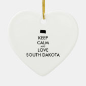  BEHOUD KALM EN VERLIES ZUID-DAKOTA KERAMISCH ORNAMENT (Voorkant)