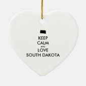  BEHOUD KALM EN VERLIES ZUID-DAKOTA KERAMISCH ORNAMENT (Achterkant)