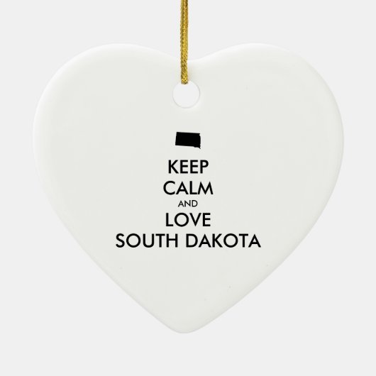  BEHOUD KALM EN VERLIES ZUID-DAKOTA KERAMISCH ORNAMENT (Achterkant)