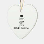  BEHOUD KALM EN VERLIES ZUID-DAKOTA KERAMISCH ORNAMENT (Links)