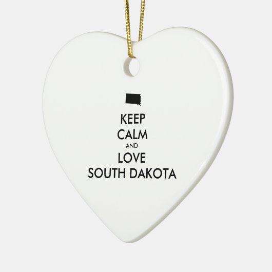  BEHOUD KALM EN VERLIES ZUID-DAKOTA KERAMISCH ORNAMENT (Links)