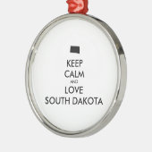  BEHOUD KALM EN VERLIES ZUID-DAKOTA METALEN ORNAMENT (Links)