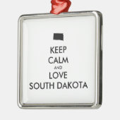  BEHOUD KALM EN VERLIES ZUID-DAKOTA METALEN ORNAMENT (Links)