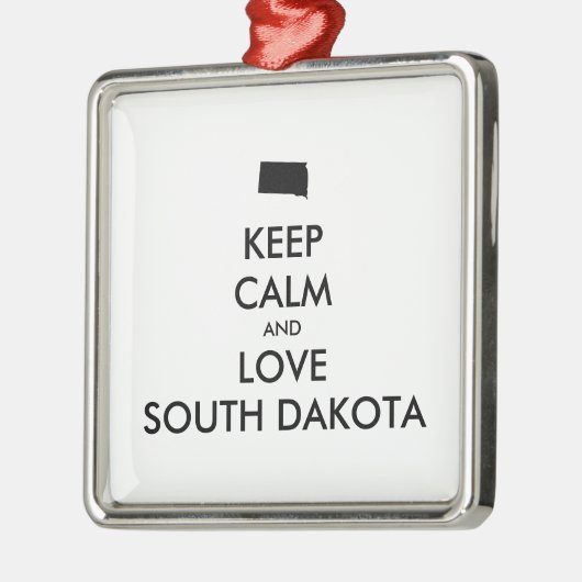  BEHOUD KALM EN VERLIES ZUID-DAKOTA METALEN ORNAMENT (Links)