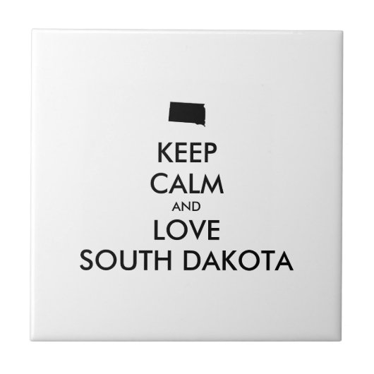  BEHOUD KALM EN VERLIES ZUID-DAKOTA TEGELTJE (Voorkant)