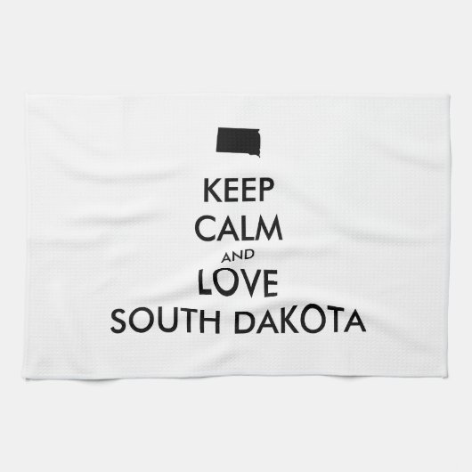  BEHOUD KALM EN VERLIES ZUID-DAKOTA THEEDOEK (Horizontaal)