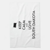  BEHOUD KALM EN VERLIES ZUID-DAKOTA THEEDOEK (Verticaal)